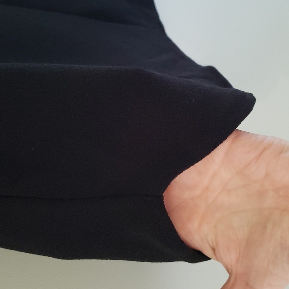 Clover and Sloane Shift Dress Medium Black Minimalist Office Career Classic - Picture 5 of 14